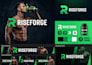 design youtube banner visual identity branding kit, broadcast channel makeover
